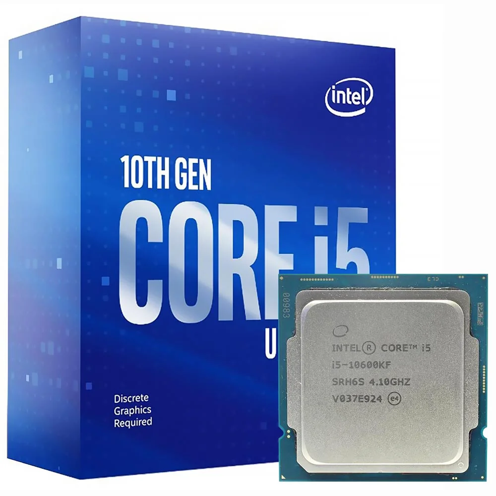 Processador S1200 Intel. I5-10600kf 4.1ghz S/ Cooler S/ Video Integrado - Cod: 4705